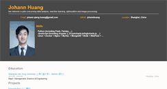 Desktop Screenshot of johannhuang.com