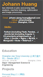 Mobile Screenshot of johannhuang.com